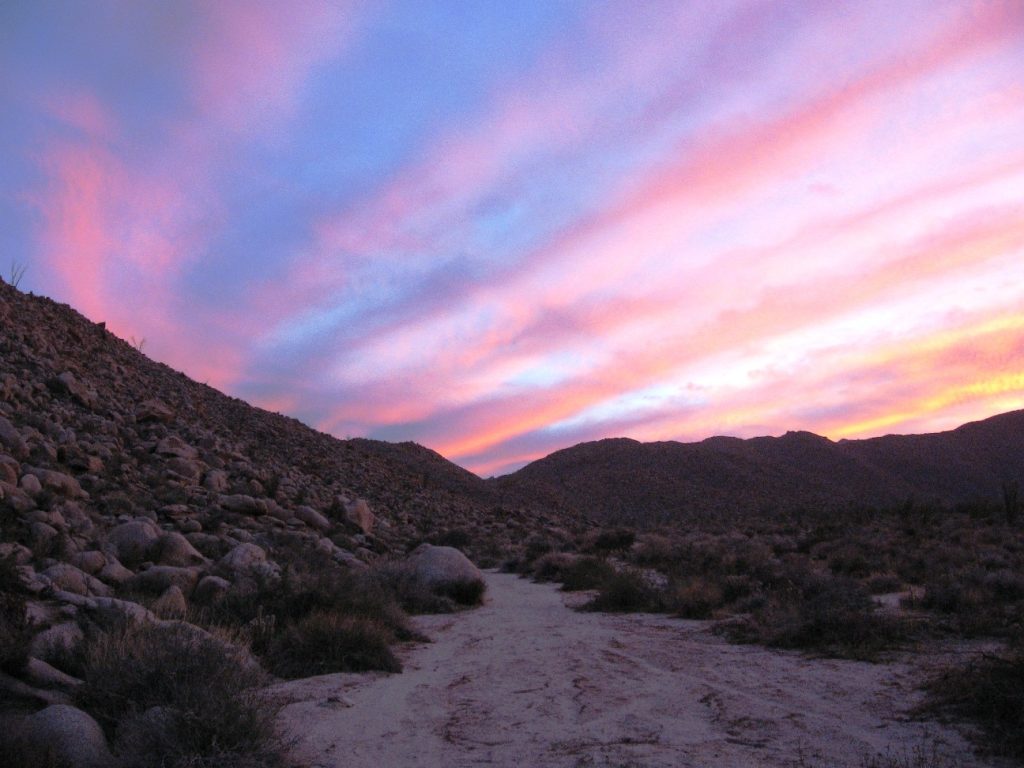 Sunset in Anza Borrego Indian Valley
