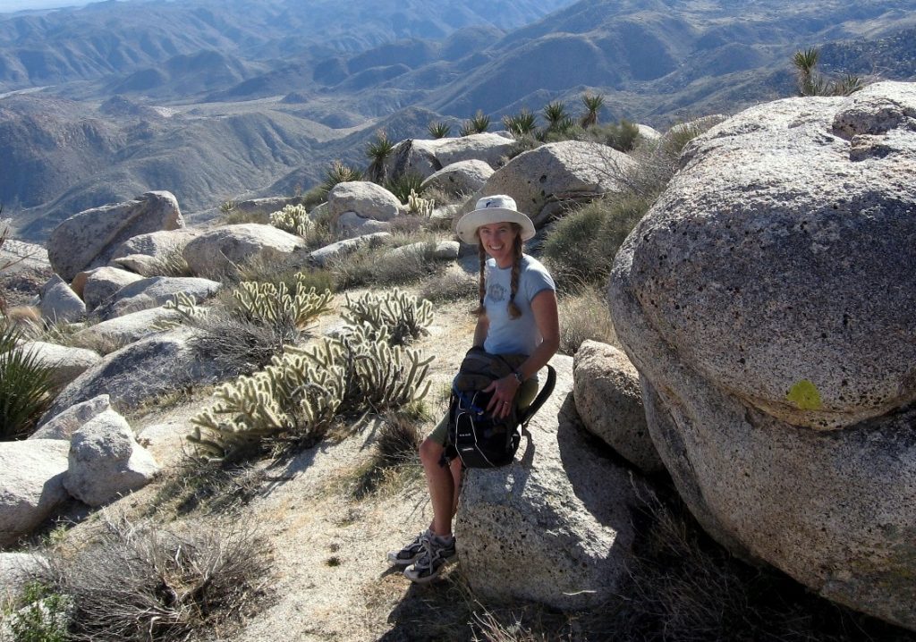 Taking a much needed break near the top of Sombrero Peak