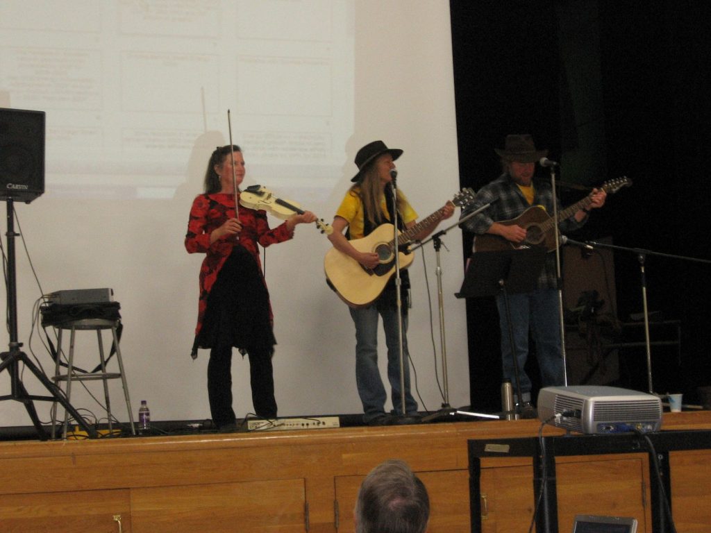 A little music to get the crowd fired up.